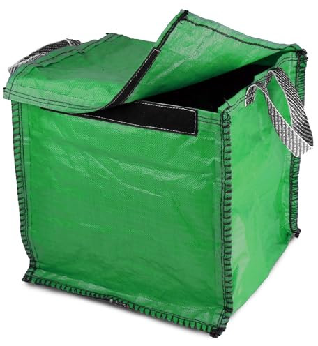 Kerbside - BLUE 90 Litre - Council with Weight Pad - Bag for Plastic Cans Paper Cardboard Tins Jars (Green, 1 Pack)