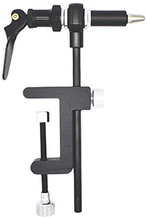 Courtieyeardceastea Étau de fixation de mouches à levier rotatif avec base de serrage en C