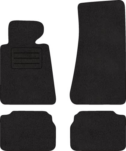 Fußmatten Velours Autoteppich passend für BMW 5 E34 Satz schwarz