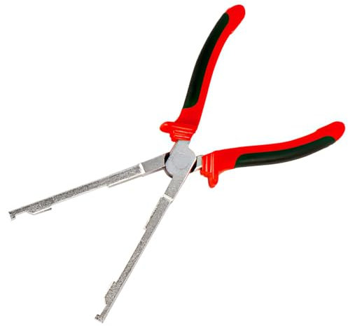 Pince 240 mm pour bougies d'allumage, facile à utiliser, conception large, pince pour débrancher les connecteurs, pour réparation moteurs diesel (argent)