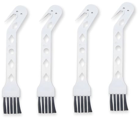 YurMemo Reinigungsbürste für Saugroboter, Handstaubsauger, Universal-Werkzeugbürste zur Reinigung von Haaren, Tierhaaren, Staub, 4 Stück