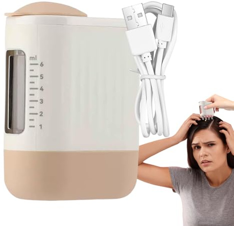 Haaröl Applikator Haar Kopfmassierer | Vibrierende Elektrische Kammmaschine Wasserdicht Gegen Kraushaar Und Stressabbau