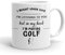 VIROSA Golf Mug – “in My Head I’m Playing Golf” – 11oz Ceramic Mug – Funny Gift for Golfers – Birthday or Retirement Present