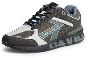 Camp David Herren Urban Sneaker im Materialmix mit Logo-Sohle