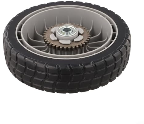Tidgel 8 Inch Silent Rubber Lawn Mower Wheels Replacement For Honda HRR216 44710-VL0-L02ZB 42710-VE2-M02ZE Front/Rear Replacement(rear wheels)