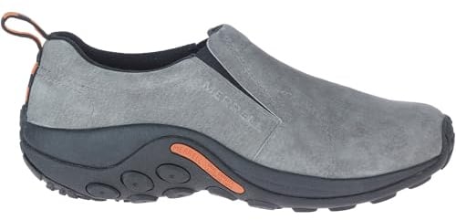 Merrell Men's Jungle Leather Slip-On Shoe, Pewter, 14