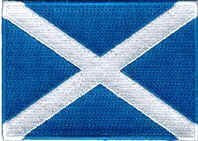 Sew-de hierro-on parche de la bandera de Escocia Saint St, Andrew insignia con mensaje en inglés