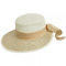 Caspar HT018 Damen Stroh Hut, Farbe:creme/beige, Hutgröße:L/XL - 58cm / 22.83 in Kopfumfang