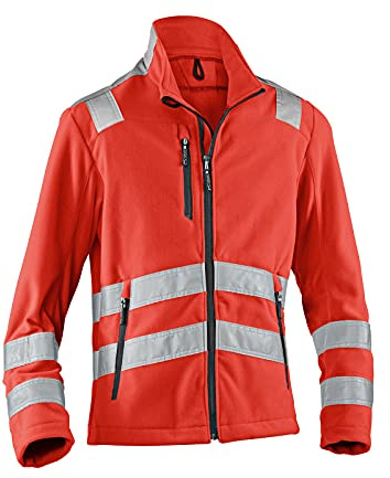 KÜBLER REFLECTIQ Fleecejacke PSA 2 – Warnschutz-Fleecejacke mit umlaufenden Reflexelementen, ergonomischem Schnitt