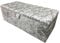 mm08enn Crushed Velvet Large Stylish Crystal Diamante Ottoman Toy Storage & Blanket Box (Grey Silver)