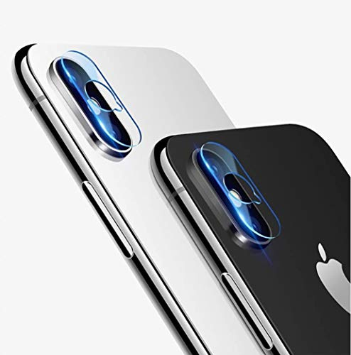 GENIE FORCE Kamera Objektiv & Blitzlinse HD+ Panzerschutzfolie Schutzfolie Glassfolie für Apple iPhone X/iPhone XS/iPhone XS Max - Kameralinse Schutz - Tempered Glass Protector
