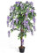 GOPLUS Kunstpflanze Wisteria Baum, Kunstbaum mit Blüten 150 cm Hoch, Kunstpflanzen im Topf, Zimmerpflanze Künstlich Mehrauswahl, Dekopflanze für Innen und Draußen (Lila)