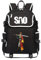 WANHONGYUE Sword Art Online SAO Anime Cosplay Schoolbag Rucksack 15.6 Laptop Backpack with USB Charging Port Black / 7