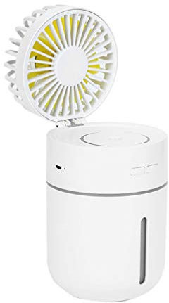 BESPORTBLE Cold Fan Adjustable Fan Spray Mist Fan Air Humidifying Fan Multifunction Fan Mini Fan Small Humidifiers Portable Fan Mini Handheld Fan Usb Air-conditioning Fan T9 White