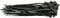 Draper 70391 Nylon-Kabelbinder, 3,6 x 150 mm, Schwarz, 100 Stück
