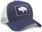 International Tie Premium Flaggenhut für Damen und Herren - Snapback Trucker Baseball Cap, marineblau/weiß, Einheitsgröße/L