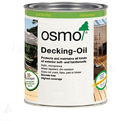 Osmo Decking Oil - Clear Teak Oil - 750ml - Water Resistant Finish
