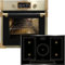 Kaiser Forno a pirolisi «EH 6427 AD+KCT 7797 Em», forno da incasso a pirolisi, 73 l, vetro nero 60 cm + piano cottura a induzione 77 cm, zona libera, PowerBoost 4,3 KW, 5 QuickHeat, piano cottura