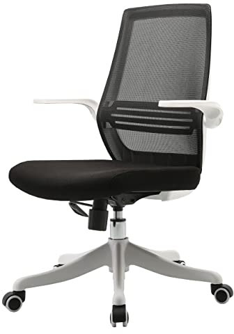 Mendler Moderner Bürostuhl HWC-J88, Schreibtischstuhl, ergonomisch atmungsaktiv, Taillenstütze, anhebbare Armlehne - schwarz