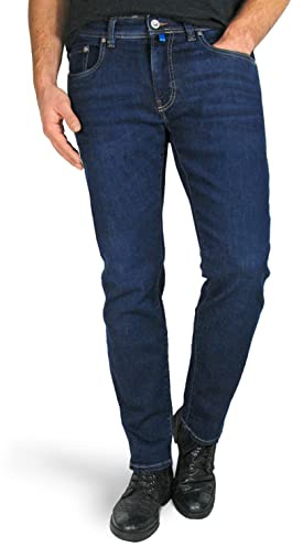 Pierre Cardin Herren Lyon Tapered Futureflex Strech Denim Jeans, Dark Blue Used Buffies