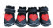 YUEMOL Hundeschuhe Liebe Niedliche Schnee Winter Haustier Hund Katze Schuhe Hund Welpen Tier Rutschfeste rot Schwarze Tierstiefel (Color : B, Size : XL)