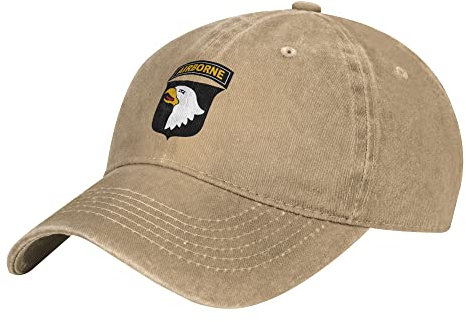 YINGD Cowboy Baseball Cap 101st Airborne Division Unisex Hip-Hop Cap Atmungsaktive Sonnenhüte für Männer Frauen Schirmmütze, Hut 115, One size