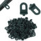 TSLBW 100 Pieces Greenhouse Twist Clips, Plastic Greenhouse Shading Fixing Clips for Garden Hanging Basket Plants Pot (Green 100)