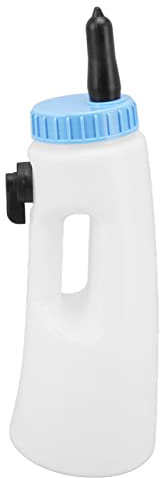 Pssopp 2.5L Calf Milk Feeding Bottle, PE No Leakage Vertical Calf Feeding Bottle for Lambs Calves Other Animals