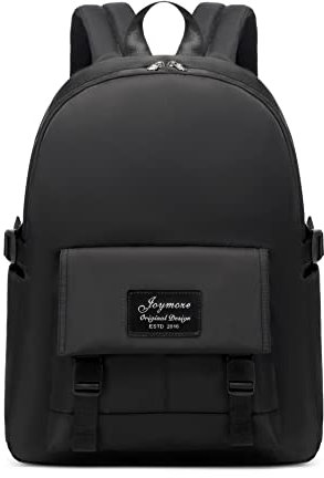 Joymoze Niedlicher Rucksack für Teenager-Mädchen Geräumige stilvolle Schultaschen Mädchen Rucksack Geldbörse Schwarz