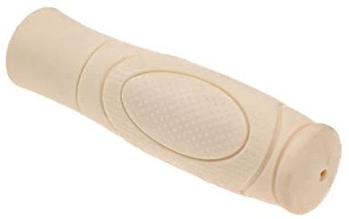 1 Stück Fahrrad Lenker Griff 125 mm Lang Steckgriff Rund rutschfest Creme