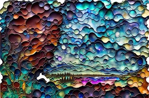 AgaaTi Leinwanddrucke Malerei Malerei Poster Big Sky Country für Wohnzimmerdekoration 60x90cm