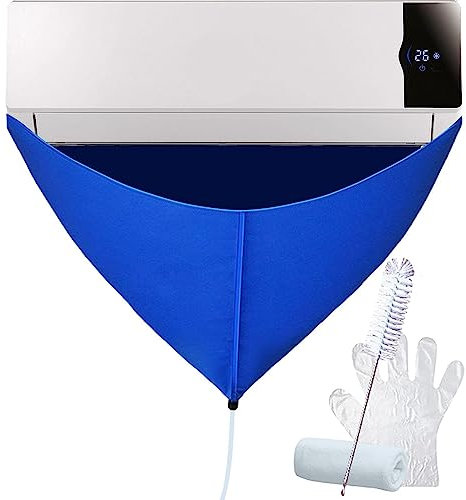 Genikeer Cubierta Limpieza Aire Acondicionado, Limpieza Aire Acondicionado, Impermeable, Servicio Aire Acondicionado montada en la Pared