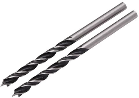 Draper 2pcs Brad Point Drill Bit, 3.0mm x 60mm - 16154 - for Hardwood, Softwood, Plywood, Chipboard and MDF