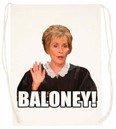 Generisch Judge Judy Baloney Beigefarbene Trainingstasche Mit Unisex-Kordelzügen