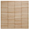 Woodtex Sichtschutzzaun Gartenzaun Rhombuszaun Lärche Holz Hellbrau|Edelstahl verschraubt|180x180x4,8cm |ideal für Garten und Terrassen usw.