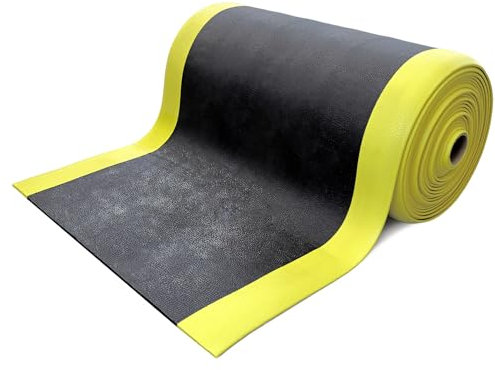 ADB Tapis anti-fatigue en vinyle 90 cm x 18 m (rouleau)