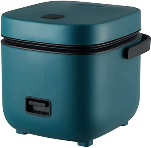 Vintage Green Mini Rice Cooker Non- Stick Cooking With Steamer One Touch Operation Perfect For 1-2 Person To Cook Rice, Meat, Noodles Or Soup (1.2L)