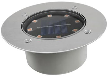 SHINEOFI Lampe Solaire Encastrable Étanche Leds pour Jardin Trottoir et Terrasse Lumière Au Sol avec Automatique Milieu Extérieur