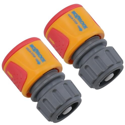Hozelock Aquastop Quick Release Water Garden Hose Pipe Connector Fitting 2pc