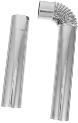SEWACC Stove Pipe Extension Stainless Steel with Height Extension Design Stable and Safe for Wood Stoves and Boilers Suitable for Outdoor and Home Heating Use