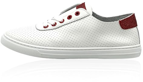 Nowaland Damen Ledersneaker aus besonders weichem Echtleder Sneaker