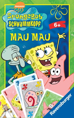Ravensburger 23210 - SpongeBob Mau Mau - Mitbringspiel