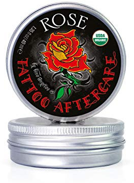 USDA organic Rose Tattoo Aftercare - Organic Healing for Vibrant Colors by Rose Tattoo Care