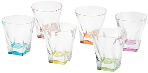 6 BICCHIERI FUSION ACQUA - 6 COLORI RCR