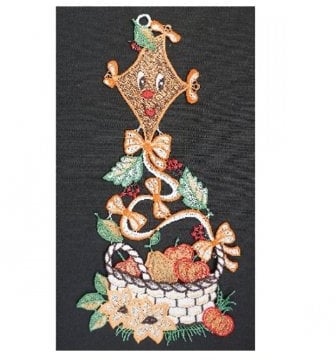 Fensterbild Plauener Stickerei - Drachen -