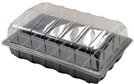 Nutley's 24-Cell No Holes Seed Propagator Set Tray, Lid, Insert (Pack of 10)