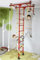 Sprossenwand Klettergerüst Heimsportgerät für das Kinderzimmer FitTop M1 Rot Raumhöhe 200 – 250 cm