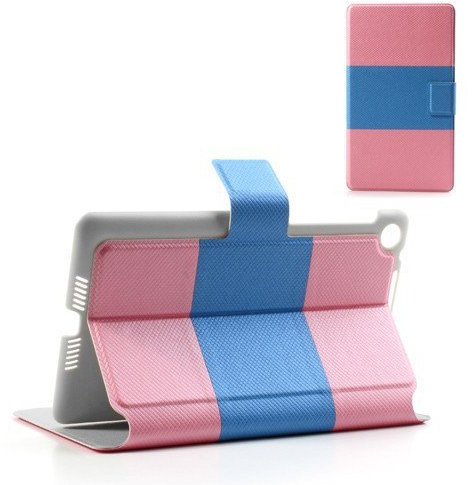 Unbekannt Flip Tablet Case Case per Google Nexus 7 2.Gen 2013 / LTE - ASUS Razor, Nexus 7 2.Gen 2013 LTE/ASUS Razor Rosa/Azzuro Blu
