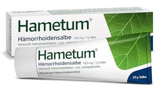 Hametum Hämorrhoiden Salbe 25 g + Applikator | pflanzliches Arzneimittel mit Hamamelis | wirkt entzündungshemmend | lindert so Juckreiz und Brennen gegen anfängliche Hämorrhoiden Beschwerden