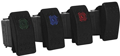 DragonFire Interruttori a bilanciere a 2 vie, colore nero (04-0028)
